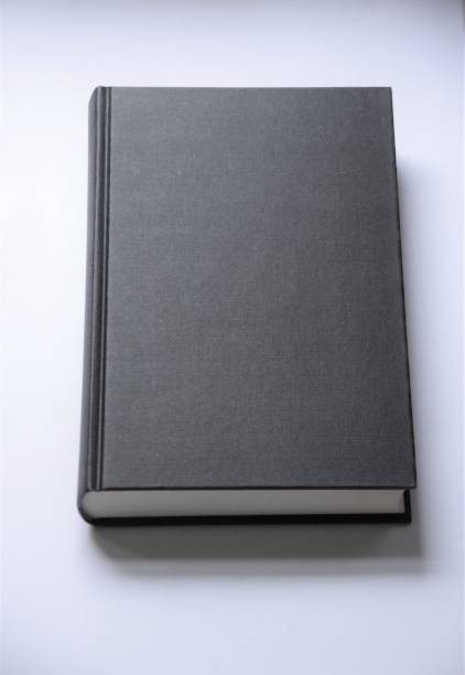 Black hardcover book on white background