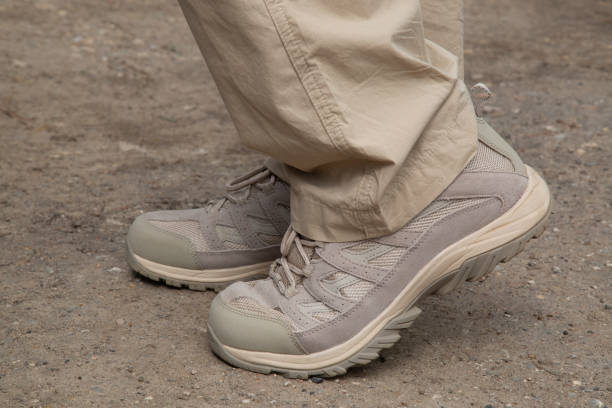 istock Beige men's shoes 1256534392