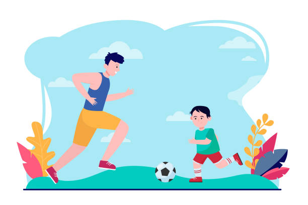 Ilustración De La Familia Jugando Al Fútbol En El Parque Juntos Vectores Libres de Derechos - iStock Ilustración De La Familia Jugando Al Fútbol En El Parque Juntos Vectores Libres de Derechos - iStock