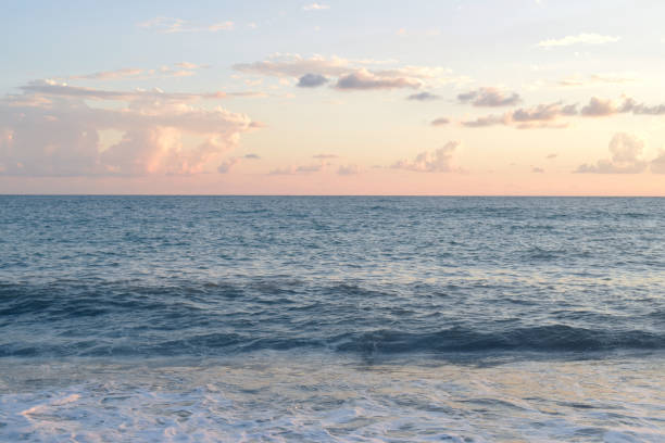 istock Beautiful clouds over the sea 1256543118