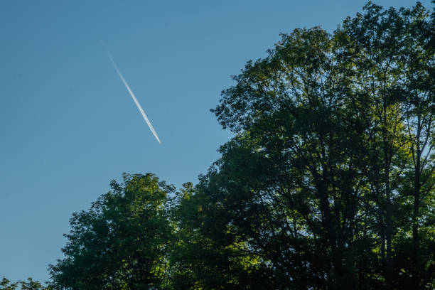 Contrail from a Passage Jet Airplane flying over