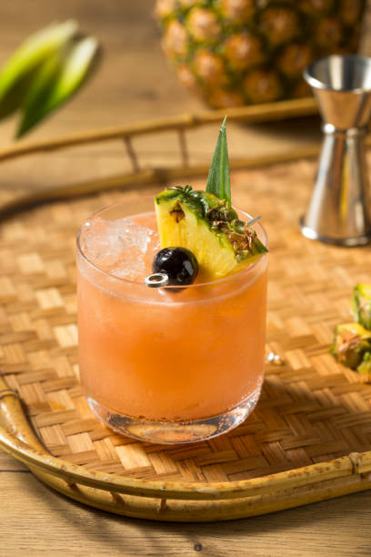 istock Homemade Boozy Mai Tai Cocktail 1256544925