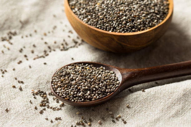 istock Raw Dry Organic Chia Seeds 1256548449