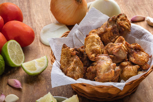 istock Brazilian style deep fried chicken. Called chicken to bird 1256550160