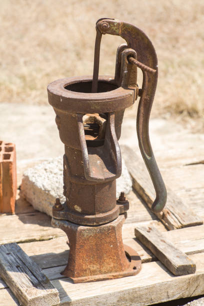 View of a Hand Pump of a Draw well