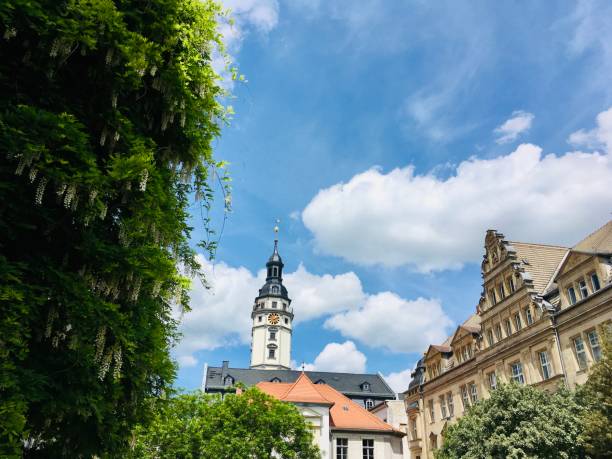 istock Gera is the third-largest city in Thuringia, Germany, with 96,000 inhabitants, located 55 kilometres (34 miles) south of Leipzig, 75 km (47 miles) east of Erfurt and 120 km (75 miles) west of Dresden. 1256553861