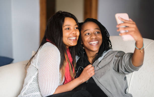 istock Fun selfies in new home 1256557171