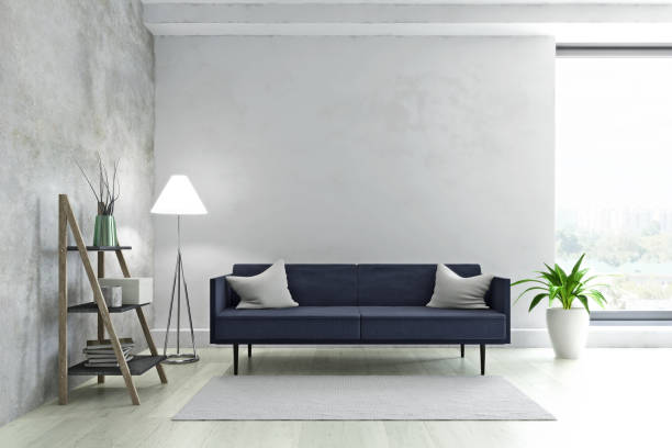 istock Interior Room with Contemporary Design 3D Illustration 1256560299