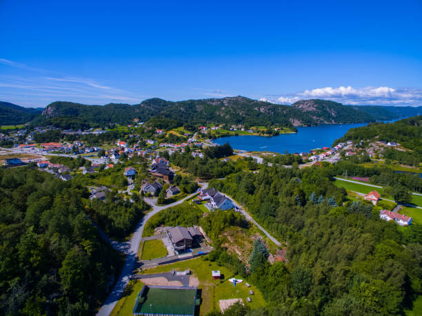 istock Little Norwegian town 1256560348