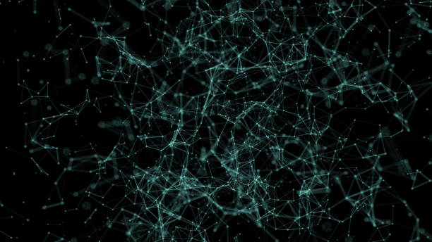 istock 3D abstract digital background have line link connection point graphic and glow bright  light with 3d rendering. 1256568670