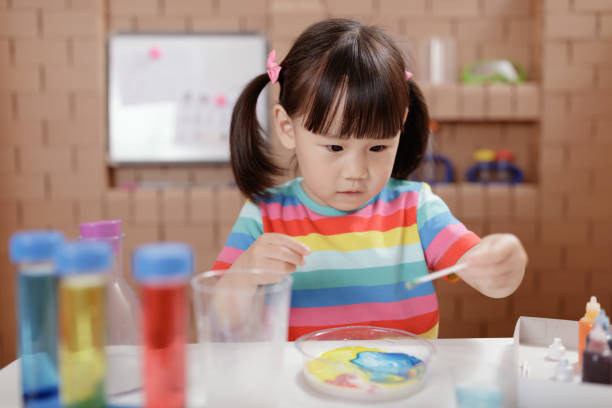 istock toddler girl play science experiments for home schooling 1256569209