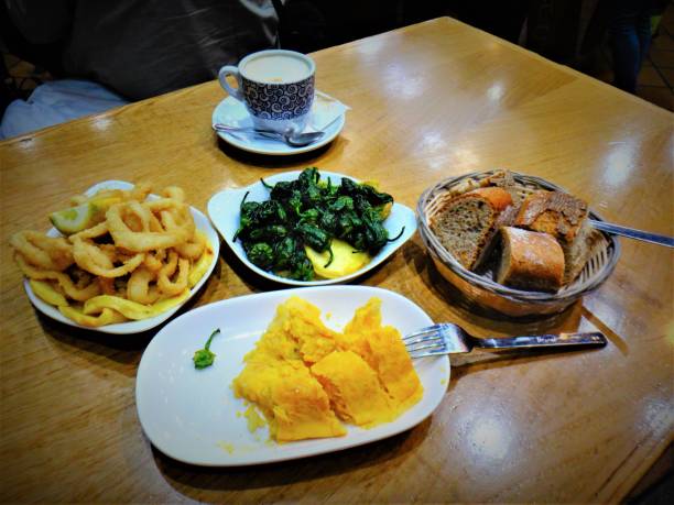 istock Typical Galician tapas in La Coruna, Spain 1256587863