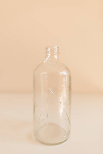 istock Whole Cracked Clear Glass Water Bottle 1256588635