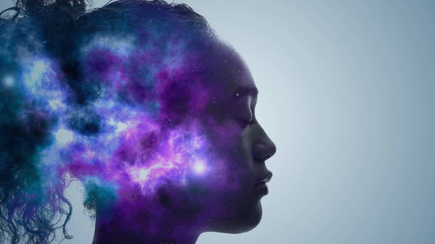 ki-konzept (artificial intelligence). deep learning. achtsamkeit. psychologie. - meditieren fotos stock-fotos und bilder