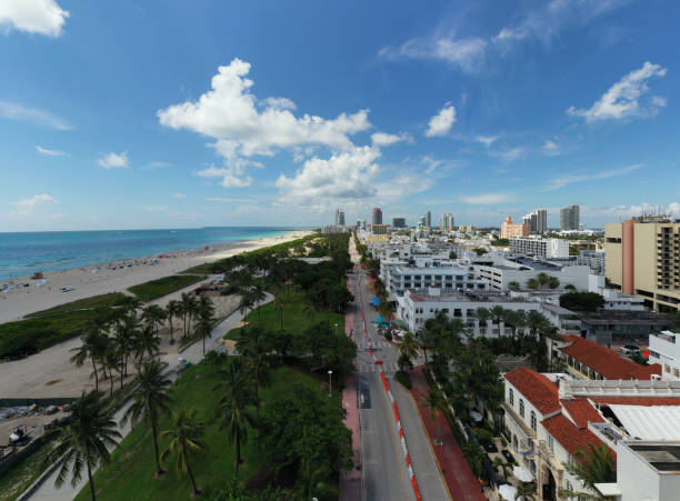istock Miami Beach ocean drive shut down during Coronavirus Covid 19 pandemic 1256605909