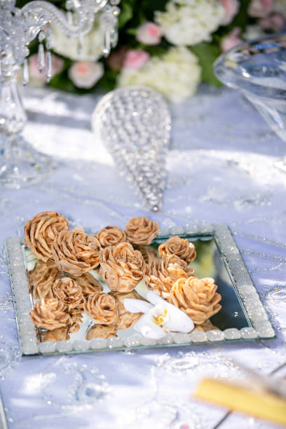 istock Persian wedding ceremony decor  and traditional food 1256610458