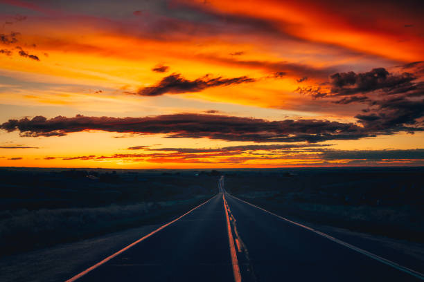 istock Twisted and convoluted road to the distance 1256611217