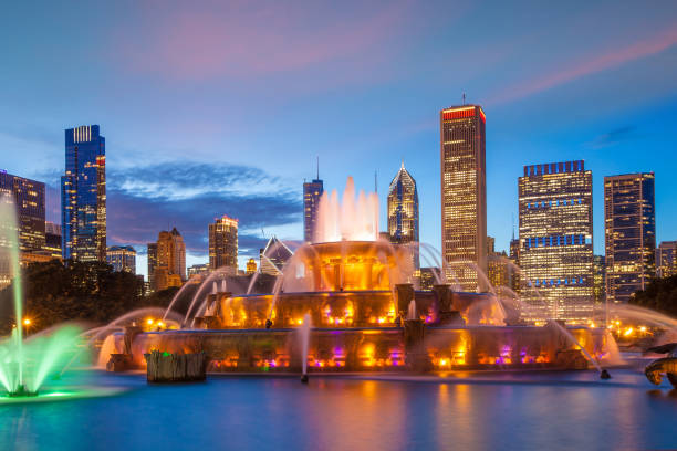 istock Chicago city downtown skyline USA 1256613464