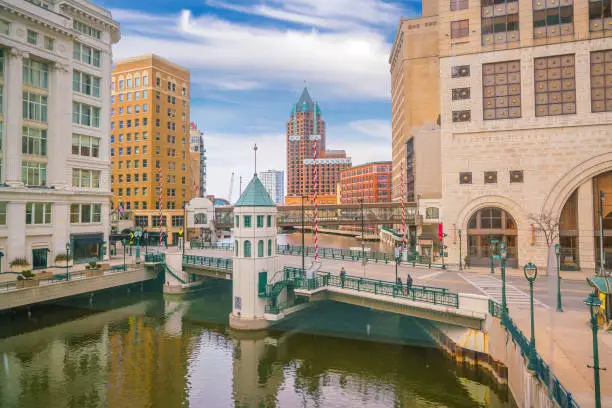 Photo of Milwaukee city downtown skyline  USA