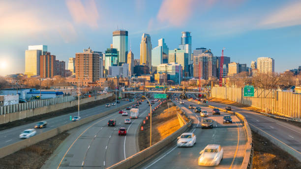 istock Minneapolis city downtown skyline USA 1256613479