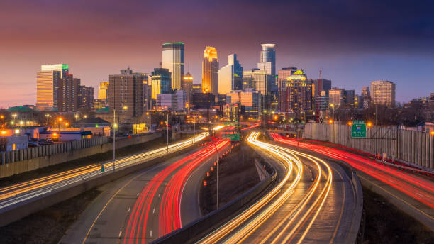 istock Minneapolis city downtown skyline USA 1256613480