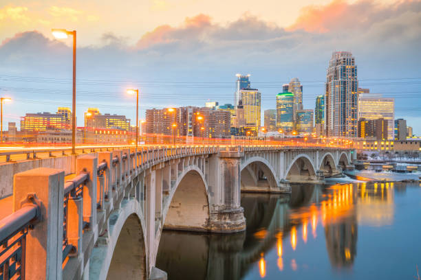 istock Minneapolis city downtown skyline USA 1256613492