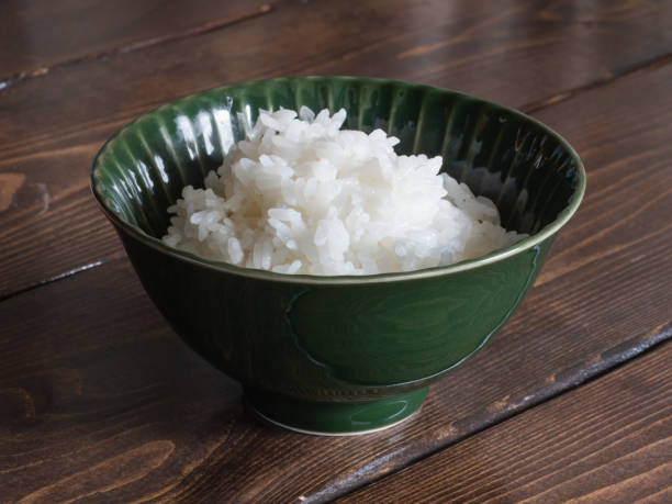 istock Japanese delicious freshly cooked white rice. 1256614953