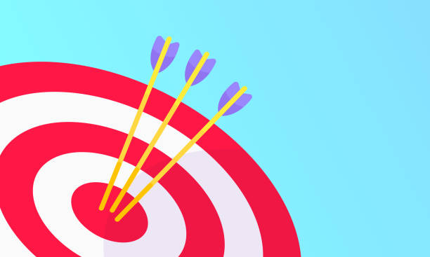 istock Goal achievemen business concept sport target icon and arrows. 1256622163
