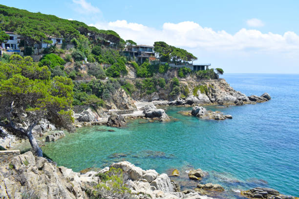 istock Lloret de Mar coastline in Gerona Catalonia 1256624001
