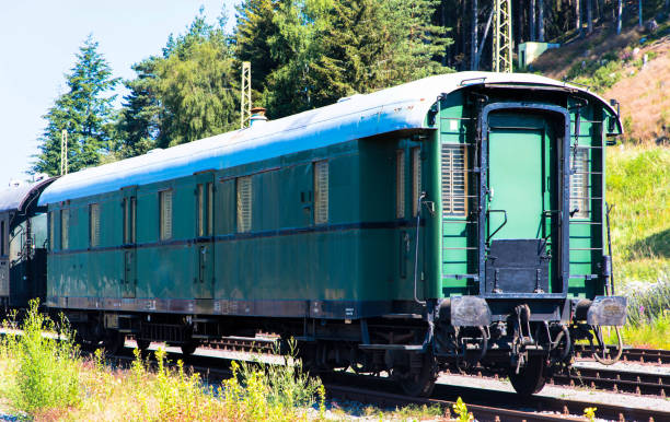 Litija, Slovena - May, 28th, 2009: The old train called Gomulka  in service between Ljubljana and Litija, Slovenia.