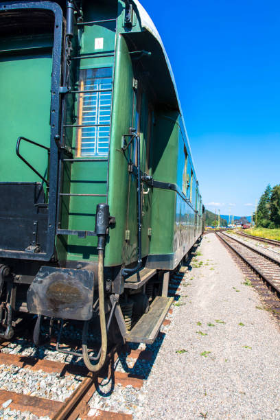istock Vintage passenger rail car 1256626374
