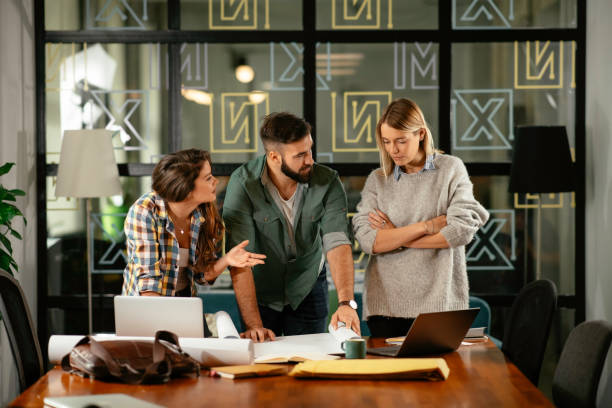 istock Business people working on the project. 1256629096