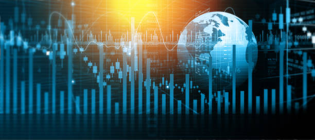 istock Financial stock market graph 1256631031
