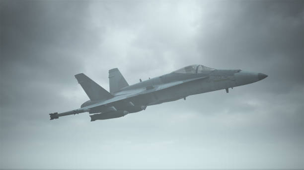 istock Supersonic Jet Aircraft Multi-Role Flying Low Overcast Day 1256633690