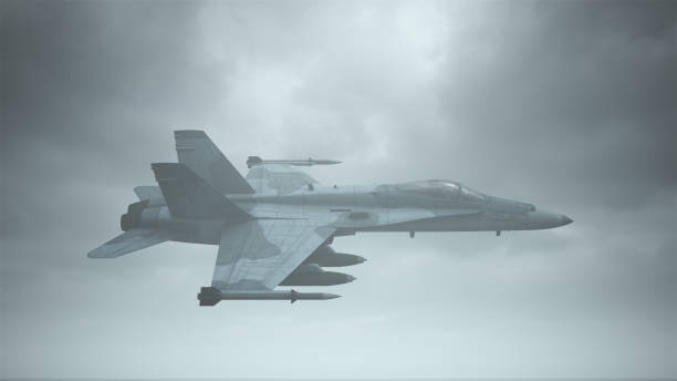 istock Supersonic Jet Aircraft Multi-Role Flying Low Overcast Day 1256633881