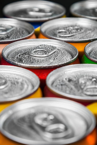 istock aluminum cans with carbonated water, energy drinks or beer 1256643557
