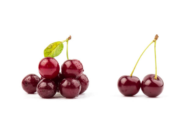 istock herry berries isolated on white background. With clipping path. 1256647452