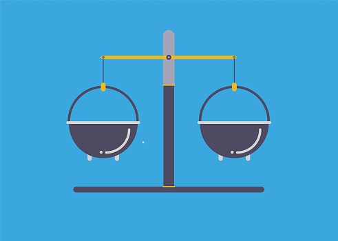 Laboratory Balance Stock Illustration - Download Image Now - Art Deco
