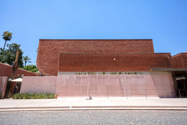 Marrakech, Morocco, June 28, 2019 : Yves Saint Laurent Museum. Two museums have been established to display the works of Yves Saint Laurent and the collection of the Pierre Bergé