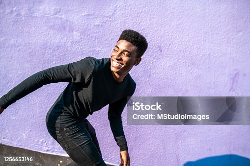 istock Happy Smiling African young man. 1256653146
