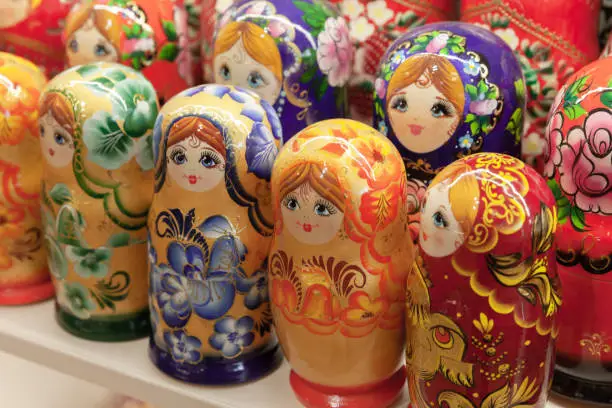 Photo of Colorful Matryoshka dolls, Russia