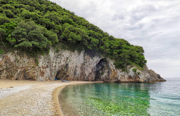 istock Paradise beach at Corfu island (Greece) 1256657562