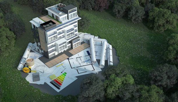 Luxury Apartment building project on site