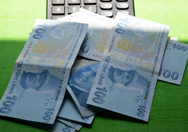 istock calculator and one hundred Turkish lira banknote 1256662489