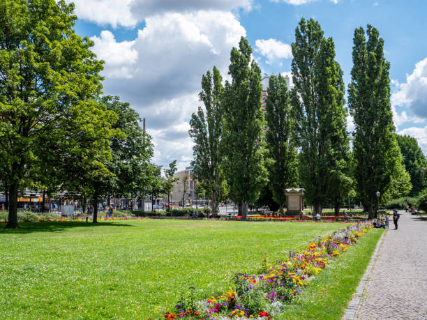 istock Park at the Leipzig train station in germany 1256667197