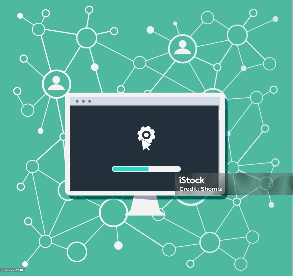 System Software Update Stock Illustration - Download Image Now - Update ...