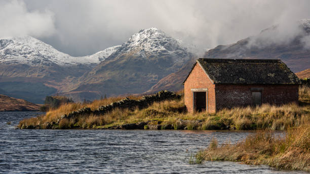 istock Boat House at Loch Arklet 1256670536