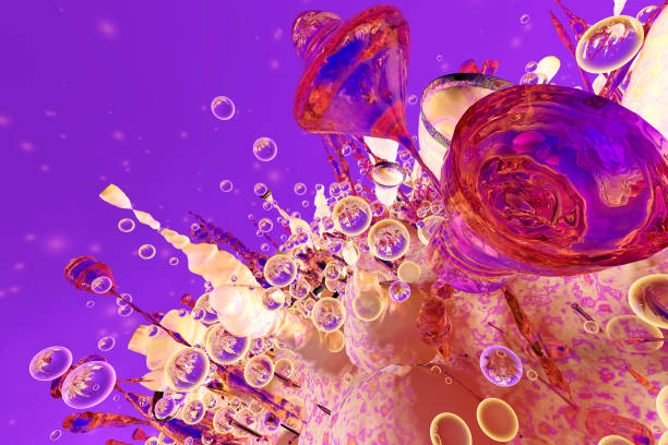 istock 3D rendered Illustration of a biological cell 1256672352