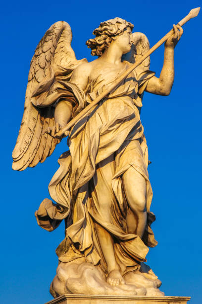 istock View on the Angel statue by Bernini 1256674337