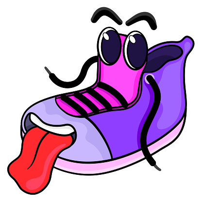 Shoe Cartoon Character Stock Illustration - Download Image Now - Art, Arts  Culture and Entertainment, Cartoon - iStock